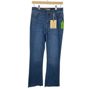 Democracy Womens Ab Technology High Rise Itty Bitty Boot Blue Jeans Size 6